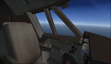 boeing 747-400 pilot camera view