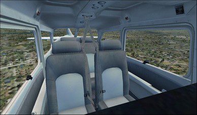 Cessna C172SP Cabin Overview Camera View